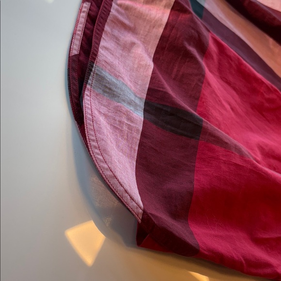 Burberry Red and Black Plaid Shirt Dress - Picture 5 of 7